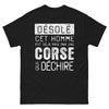 T-shirt Corse noir - Désolé, cet homme est déjà pris