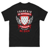 T-shirt Limousin noir - Français de naissance, Limousin par la grâce de Dieu