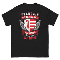 Thumbnail for T-shirt Jurassien noir - Français de Naissance, humour local