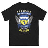 T-shirt Isérois noir - Français de Naissance par la Grâce de Dieu