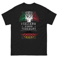 Thumbnail for T-shirt Italie-Allemagne marine - eredità germano-italiana