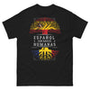 T-shirt Espagne noir - Fierté des racines roumaines