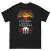 T-shirt Pérou noir - Espagnol avec racines péruviennes