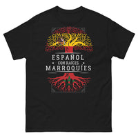 Thumbnail for T-shirt Espagne noir - Racines marocaines à fleur de peau