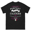 T-shirt Italie noir - Ich bin nicht perfekt, aber ich bin eine Italienerin
