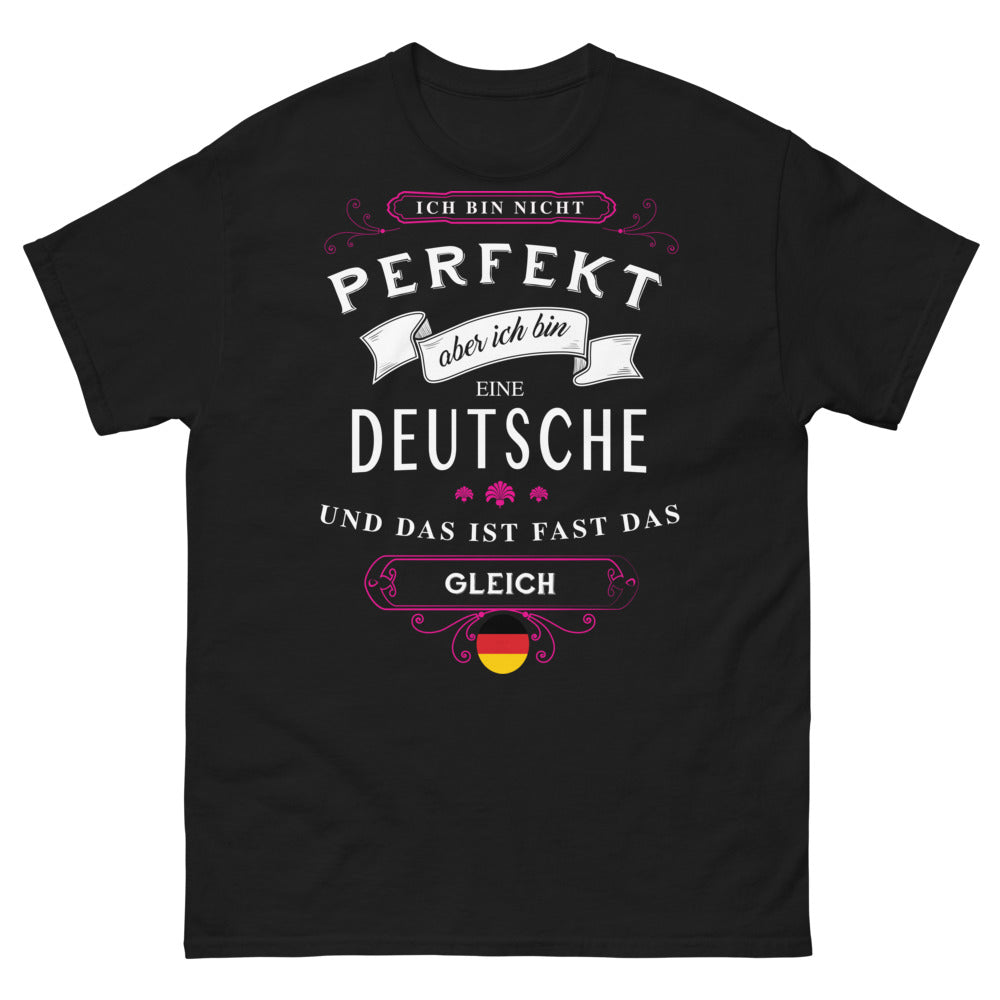 T-shirt Allemagne noir - Je ne suis pas parfait, mais presque