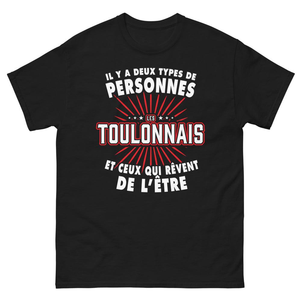 T-shirt Toulon noir - Il y a deux types de personnes