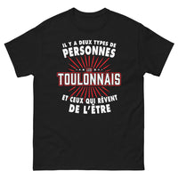 Thumbnail for T-shirt Toulon noir - Il y a deux types de personnes