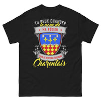 Thumbnail for T-shirt Charentais noir - Tu peux changer le nom de ma région