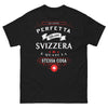 T-shirt Suisse noir - Je suis parfaite mais je suis suisse