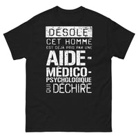 Thumbnail for T-shirt aide médico-psychologique noir - Désolé, cet homme est déjà pris