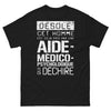 T-shirt aide médico-psychologique noir - Désolé, cet homme est déjà pris