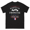 Maglietta Italia nera - Perfetta francese, humour italiano