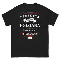 Thumbnail for T-Shirt Egitto nera - Sono perfetta ma egiziana