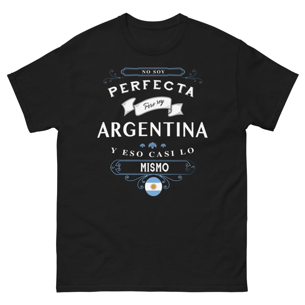 T-shirt Argentine noir - No soy perfecta, soy Argentina