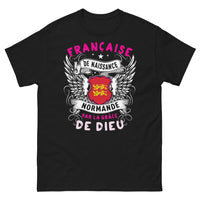 Thumbnail for T-shirt Normandie noir - Française de naissance, Normande