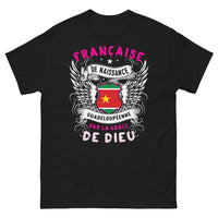 Thumbnail for T-shirt Guadeloupe noir - Française de naissance, Guadeloupéenne