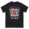T-shirt Guadeloupe noir - Française de naissance, Guadeloupéenne