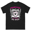 T-shirt Corse noir - Française de naissance, Corse par la grâce de Dieu