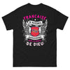 T-shirt Bourgogne noir - Française de naissance bourguignonne