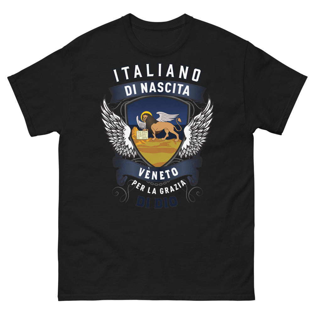 T-Shirt Veneto Nero - Italiano di Nascita, Per la grazia di Dio