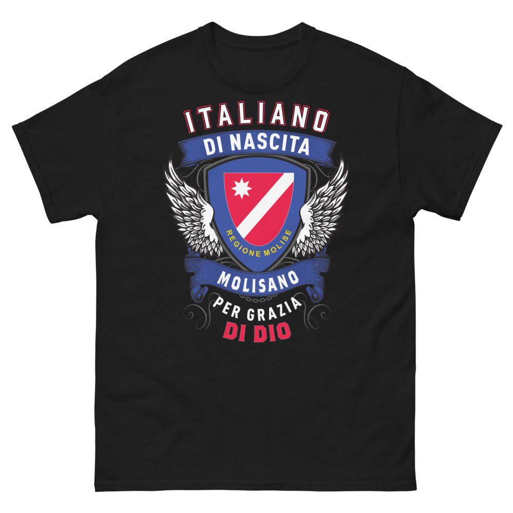 T-shirt Molise Italie noir - Molisano per grazia di Dio