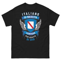 Thumbnail for T-Shirt Campania nera - Italiano di nascita, campano per grazia di Dio
