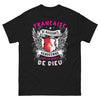 T-shirt Vendée noir - Française de naissance, par la grâce de Dieu
