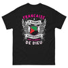 T-shirt Martinique noir - Française de naissance, Martiniquaise de cœur