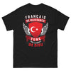 T-shirt franco-turc noir - Français de naissance, Turc par la grâce de Dieu