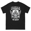 T-shirt Bretagne noir - Français de naissance, breton par la grâce de Dieu
