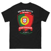 T-shirt Portogallo nero - Non sono perfetto, sono portoghese
