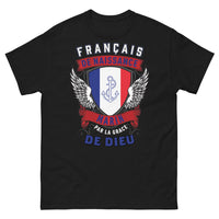 Thumbnail for T-shirt France marin noir - Français de Naissance, Marin par la grâce de Dieu