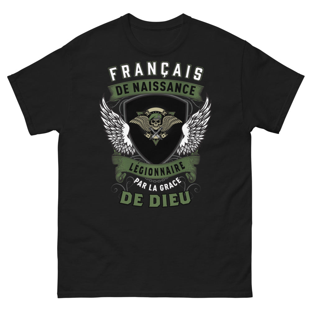 T-shirt Légionnaire France noir - Français de naissance