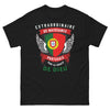 T-shirt Portugais noir - Extraordinaire de naissance, grâce de Dieu