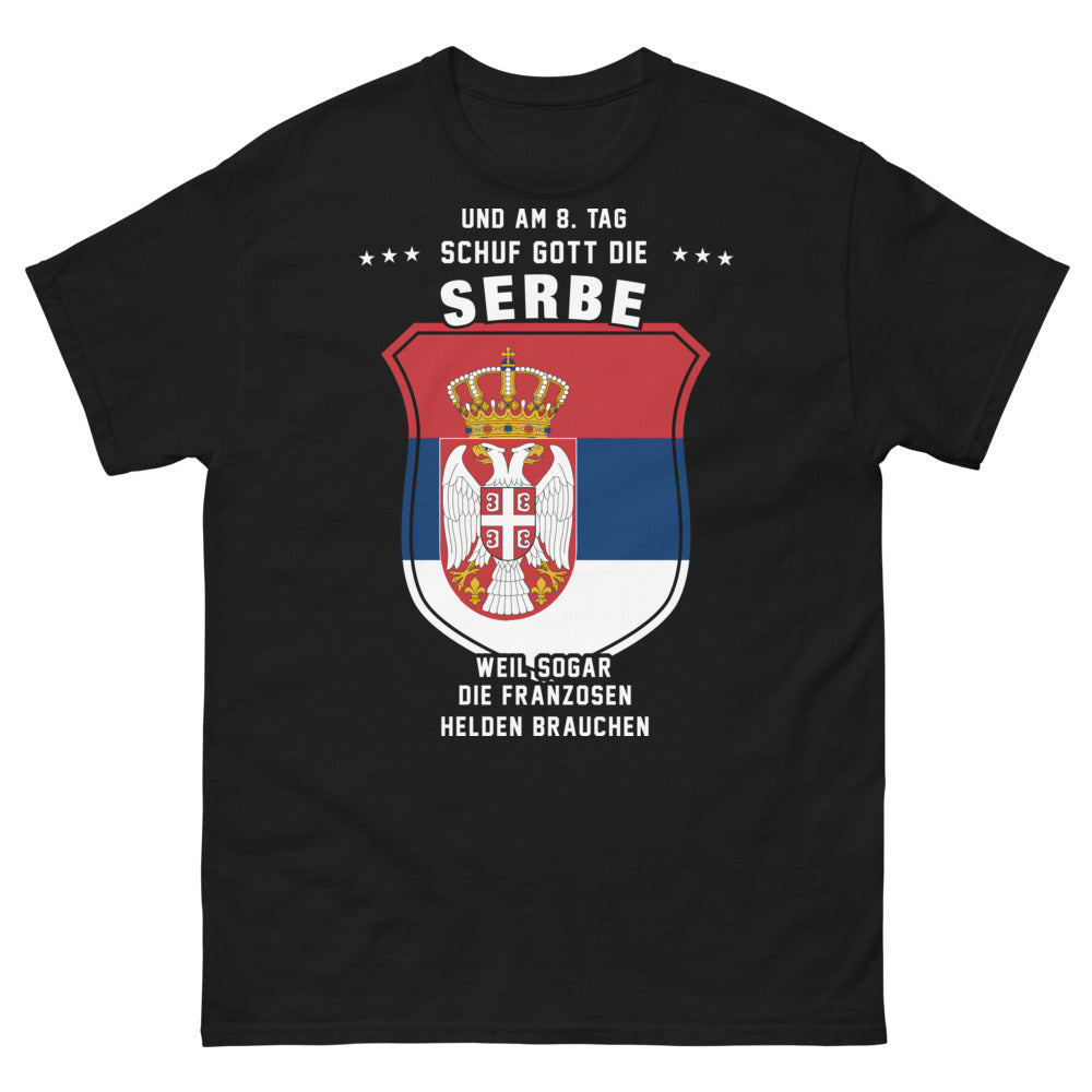 T-shirt Serbie noir - Helden braucht