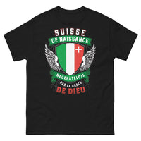 Thumbnail for T-shirt Neuchâtel noir - par la grâce de Dieu
