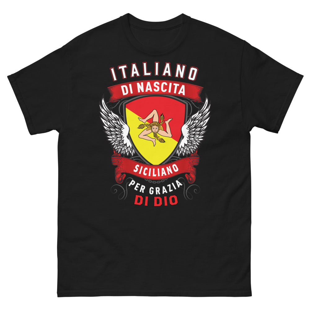 T-shirt Sicile marine - Italiano di nascita, siciliano per grazia di Dio