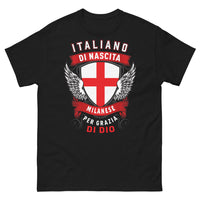 Thumbnail for T-Shirt Milano Italia nero - Italiano di Nascita, Milanese per Grazia di Dio