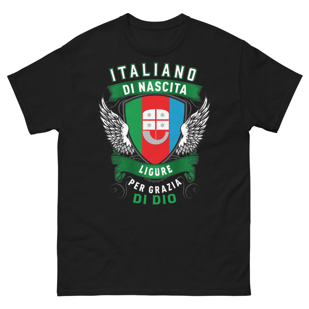 T-shirt Ligurie marine - Italiano di nascita, ligure per grazia di Dio