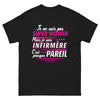 T-shirt Infirmière noir - Presque Super-Woman