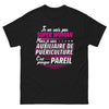 T-shirt auxiliaire de puériculture noir - presque super-woman