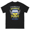T-shirt Isère noir - Français de naissance, Isérois par la grâce de Dieu