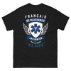 T-shirt infirmier français noir - Français de naissance, par la grâce de Dieu