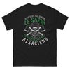 T-shirt Alsace noir - Si tu veux pas sentir le sapin