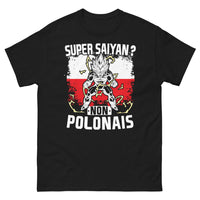 Thumbnail for T-shirt Pologne noir - Super Sayen, fierté polonaise