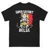 T-shirt Non Belge noir - Super Saiyan, humour régional