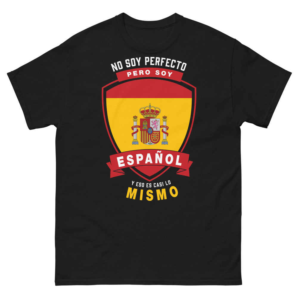 T-shirt Espagne noir - No Soy Perfecto Pero Soy Español