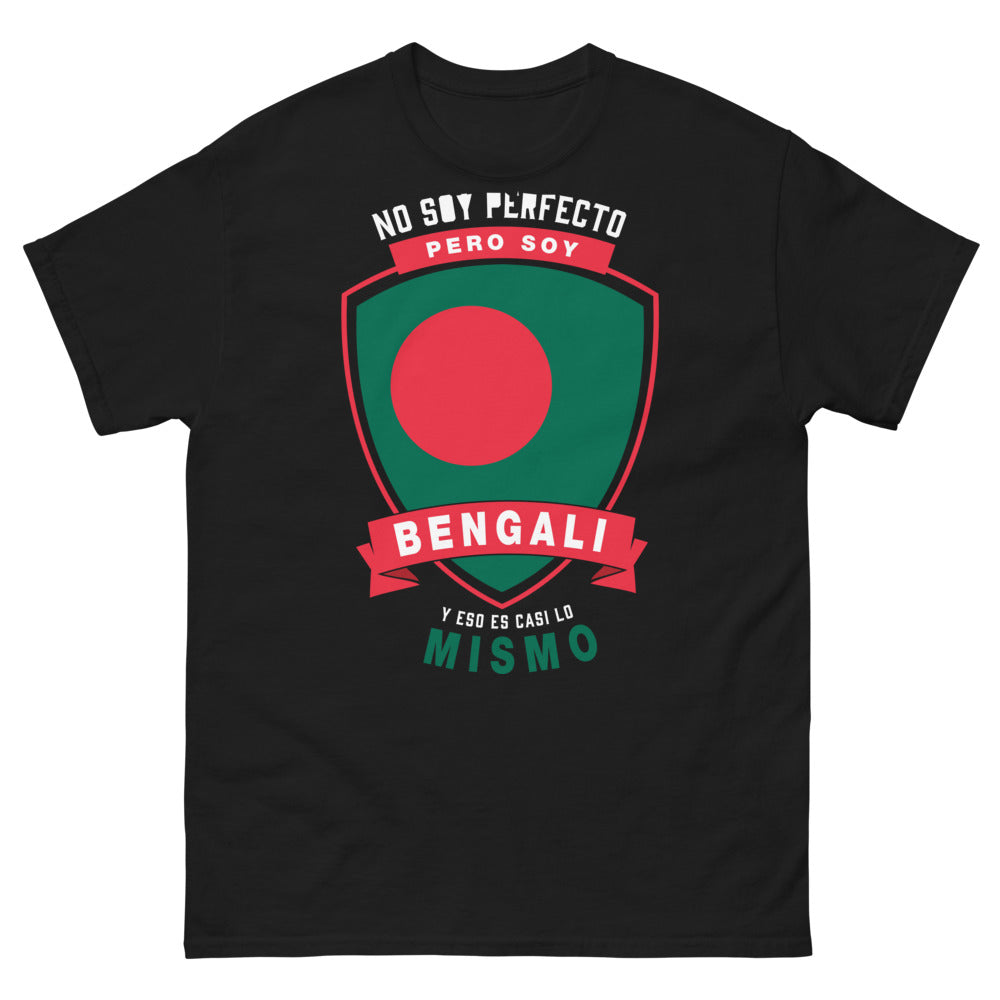 T-shirt bengalí noir - No soy perfecto pero soy bengalí
