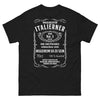 T-shirt Italie noir - Wäschechter Italiener, 100% Qualität